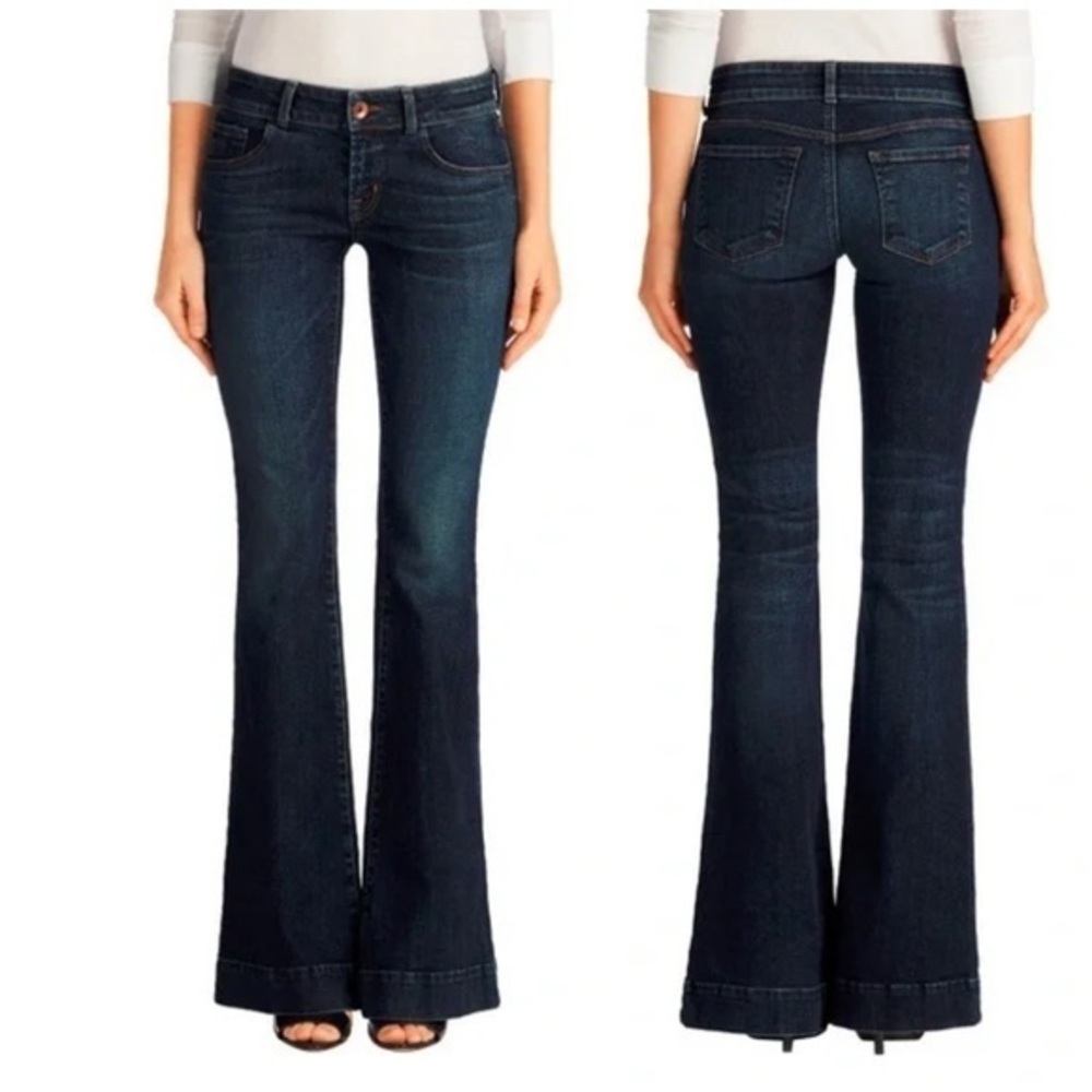 J Brand Y2K Vintage Love Story Flare Jeans in Pure Dark Wash Size 26